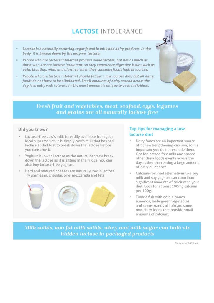 Lactose Factsheet